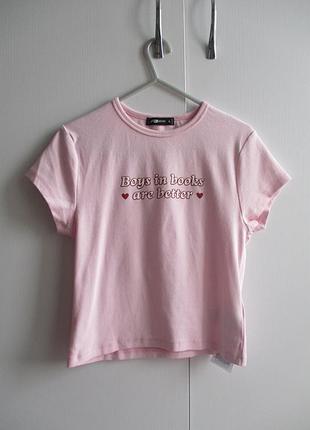 Fb sister (l) ніжно рожева футболка топ