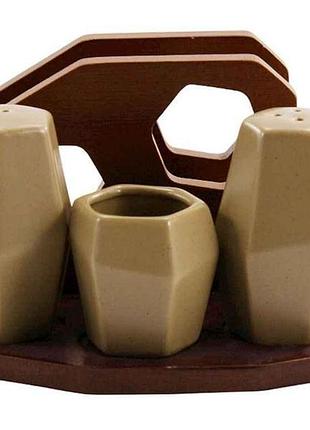 Солонка/перечница на деревьях.подставка/серветница ym201608 тм grazie