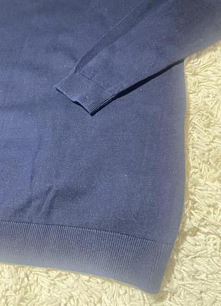 Чоловічий лонгслив next бавовна синього кольору, м 4