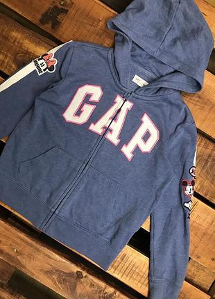 Детская кофта (худи, толстовка) с принтом и вышивкой gap (гэп 10-11 лет 140-146 см идеал оригинал разноцветная)