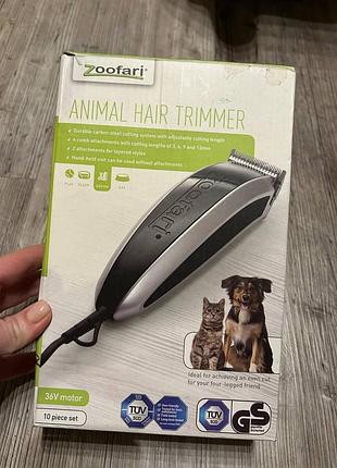 Машинка для стрижки животных zoofari animal hair trimmer все насадки в наличии