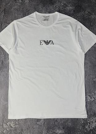 Футболка emporio armani біла бавовна розмір l стан 10/10