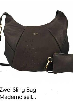 Німеччина zwai sling bag mademolsell bелика,шкіряна сумка