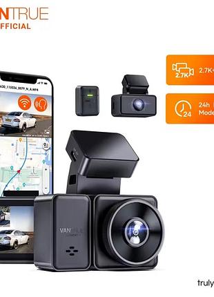 Двухканальный видеорегистратор vantrue element 2 (e2) 2.7k wi-fi gps