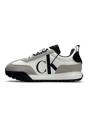 Мужские кроссовки gore-tex waterproof calvin klein23x light grey white