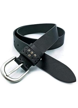 Женский кожаный ремень 3,3 х 105-120 см weatro черный zhin-itly-33k-0067 115 см