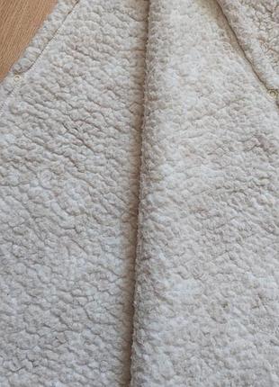 🤍 домашнє дитяче пончо-худі тепле з капюшоном m&s 6