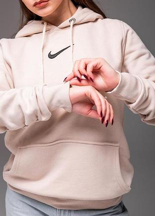 Жіноча утеплена кофта худі nike