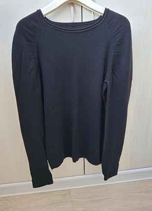 Лонгслів чорний, р.36. віскоза