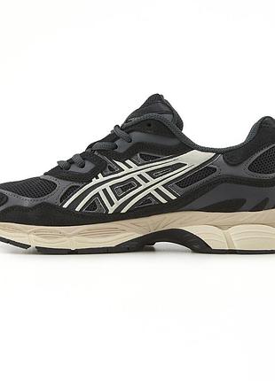 Asics gel-nyc black beige асікс