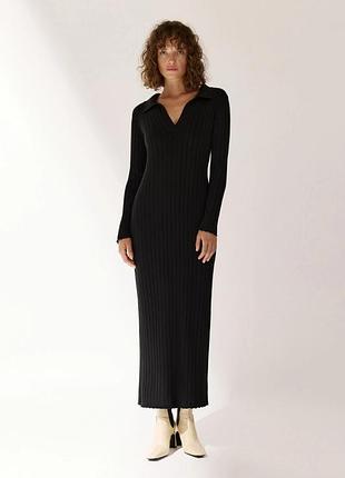 Платье поло макси