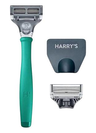 Комплект the truman станок для гоління harry's (зелений)