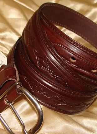 Новий ремінь alex's ranger шкіра італія 128 см довжина регулюється