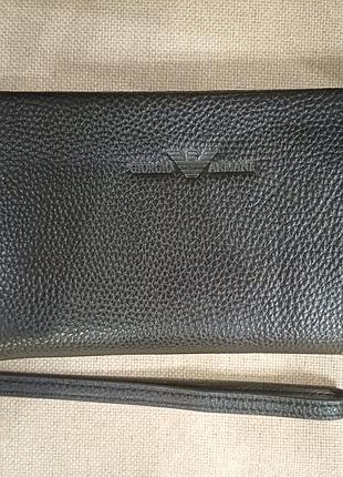 Мужское портмоне
черного цвета (новый)