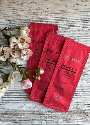Корейський сонцезахисний крем the history of whoo uv ultimate red vitamin sunscreen 1мл