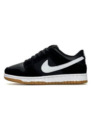Жіночі кросівки nike sb dunk low pro black white