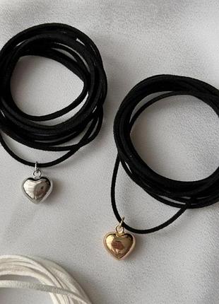 Трендовый замшевый чокер шнурок