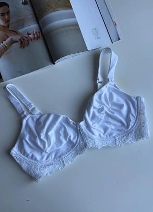 00120 белый классический бюстгальтер без косточек 40d / 90d