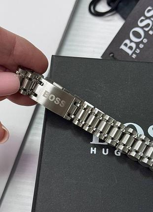 Браслет boss чоловічий сріблястий