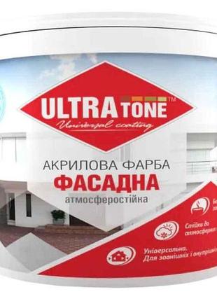 Краска фасадная 5л белая матовая тм ultra tone