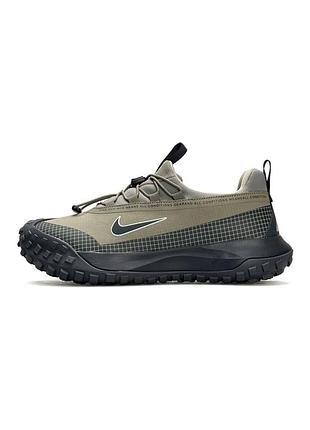 Чоловічі кросівки gore-tex waterproof nike acg mountain fly low gtx olive grey