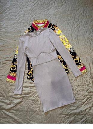 Сукня рубчік корсетна