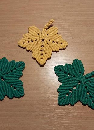 Подставка для чашки макраме 2