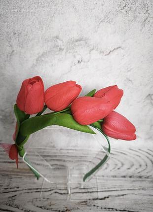Обруч для образу тюльпан 🌷 3