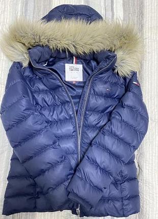 Пуховик tommy hilfiger denim куртка жіноча