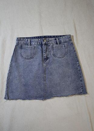 Женская джинсовая мини-юбка xl
