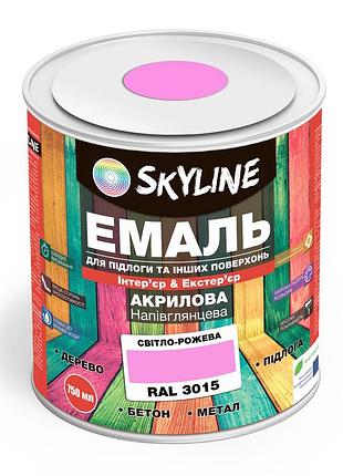 Эмаль для пола skyline розовая ral 3015 0.75 л