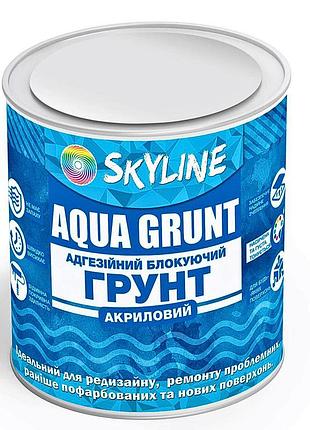 Аква грунт акриловый блокирующий адгезионный "skyline aqua grunt" 0.75 л (для окрашенных поверхностей)
