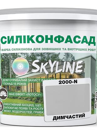 Кольорова фасадна силіконова фарба «силіконфасад» skyline 2000-n димчастий 1л