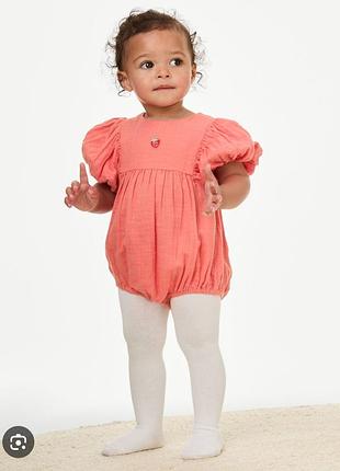Летний боди m&amp;s для девочки 6-9м