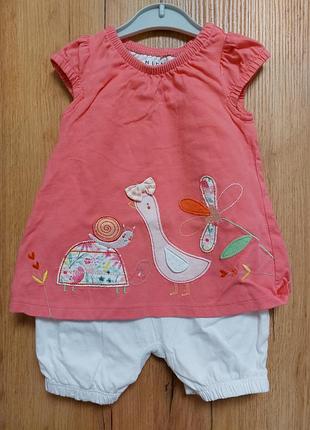 Брендовое платье для девочки 6-9м