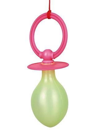 Соска гігант зі звуком (рожева)