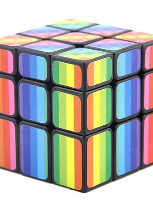 Кубик рубика 3х3х3 радужный 3