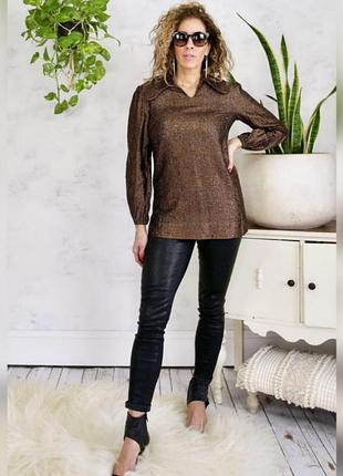 Блузка-рубашка большого размера