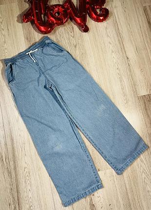 Широкі джинси штани кюлоти кльош