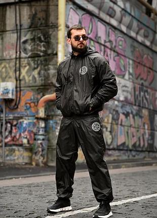 Спортивный костюм руны черный вт6772(k7 - 00)