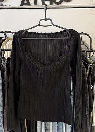 Лонгслів в рубчик м-л