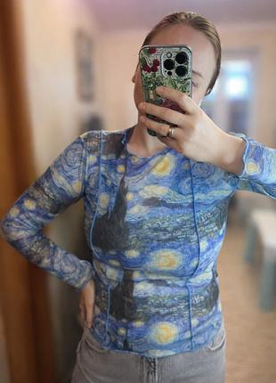 Топ -сітка з принтом