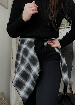 Пояс фартух сорочка в клітинку