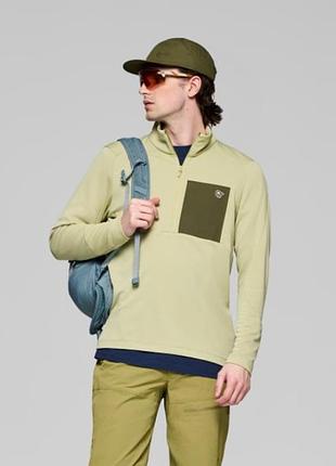 Мужская флисовая кофта norrona half-zip long sleeve polartec оригинал