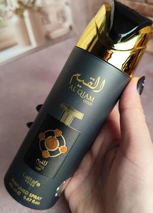 Парфюмерный дезодорант унисекс lattafa al qiam gold 200мл