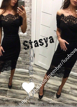 💜плаття святкове італійський трикотаж+гепюр 💜44-46, 46-48