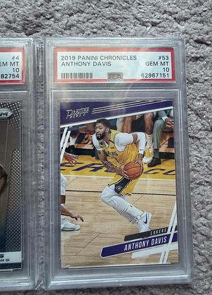 Лот 2 баскетбольні картки panini anthony davis psa 10 nba
