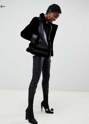 Дубленка из искусственной кожи river island
