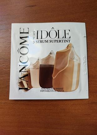Тональная основа с сывороткой с эффектом сияния lancome skin ddole serum supertint