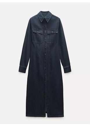 Джинсова сукня zara 4
